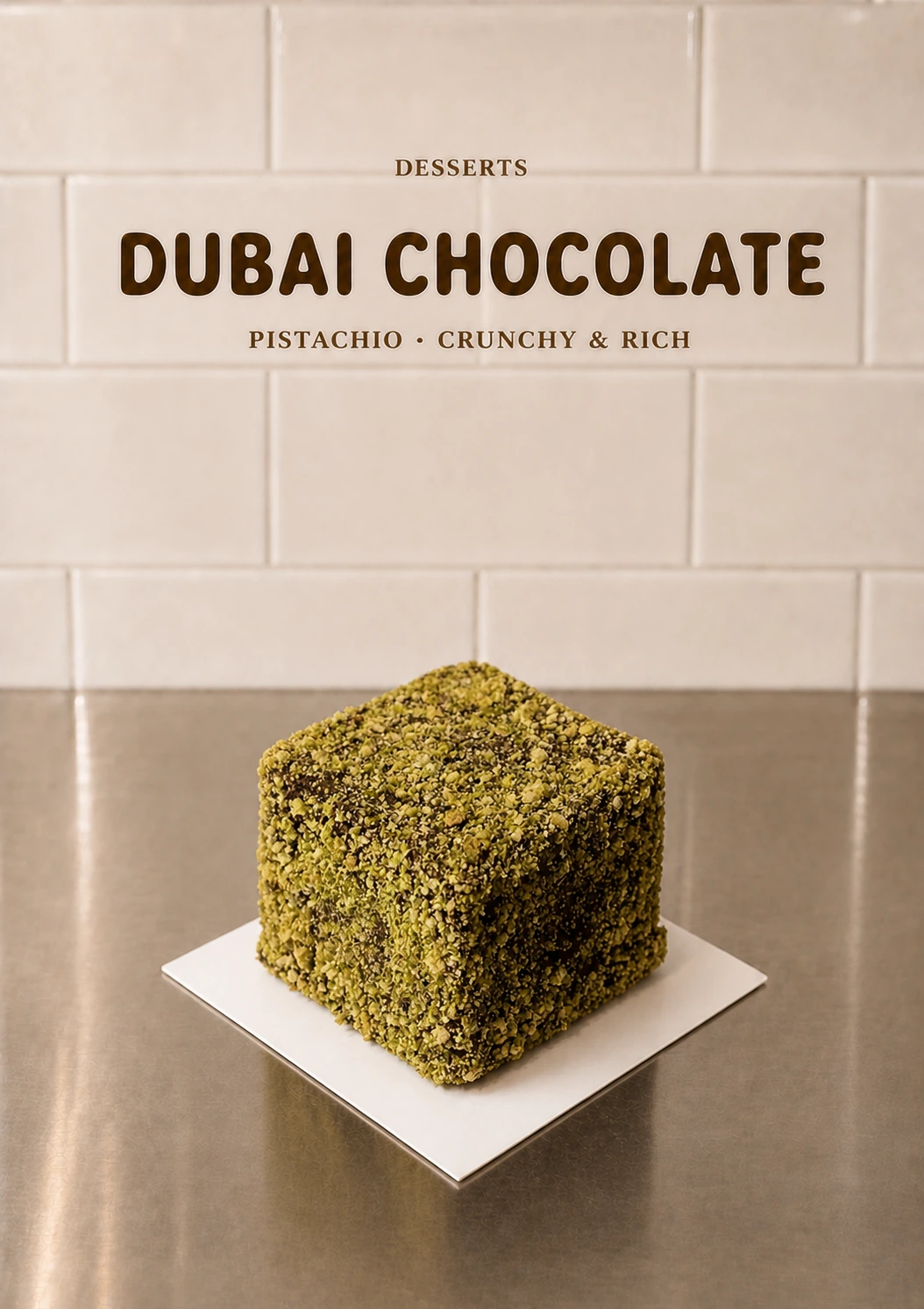 Dubai Chocolate · 迪拜巧克力拉明顿