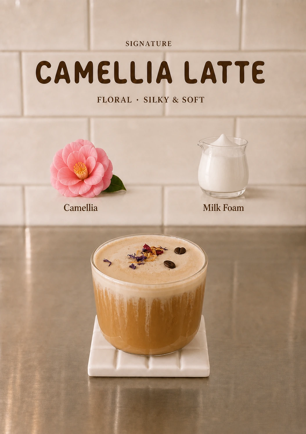 Camellia Latte · 山茶花拿铁